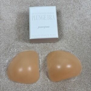 Fashion Forms Lift It Up Backless Strapless Plunge Bra 16852 Nude DD New
